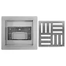 Трап для душа REA CROSS 15x15 NICKIEL BRUSHED (REA-G6201)