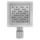 Трап для душа REA DOTS 12x12 NICKIEL BRUSHED (REA-G6202)