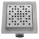 Трап для душа REA DOTS 12x12 NICKIEL BRUSHED (REA-G6202)