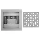 Трап для душа REA DOTS 12x12 NICKIEL BRUSHED (REA-G6202)