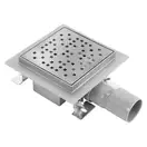 Трап для душа REA DOTS 15x15 NICKIEL BRUSHED (REA-G6203)