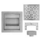 Трап для душа REA DOTS 15x15 NICKIEL BRUSHED (REA-G6203)