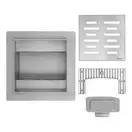 Трап для душа REA LINE 12x12 NICKIEL BRUSHED (REA-G6204)