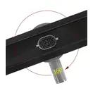 Rea Neox 60 Pro Лінійний трап для душу, чорний (REA-G7801)