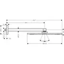 Верхній душ Axor ShowerSolutions 350 1jet з власником, polished nickel (26034830)