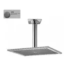 Душова лійка BOSSINI DREAM-RECTANGULAR 40x30сm тримач вертиальний 300 d36mm, mat brushed steel (H35370I00075016)
