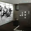 Душова лійка Bossini Dream Cube 400 10 LED з підсвічуванням, хром (H37372000030016)