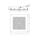 Верхній душ Bossini Dream-Oki RGB Lights Cromotherapy 470х470, хром (H37456000030016)