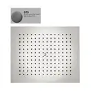 Верхній душ BOSSINI DREAM-RECTANGULAR, для підвісної стелі 57x47сm, mat brushed steel (H38391000075016)