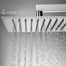 Душова лійка Bossini TETIS 300х300 c кронштейном 25, хром (H69875I00030009)