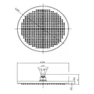 Верхній душ Bossini APICE D280 мм, хром (I00430000030005)