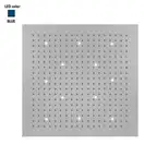 Верхній душ BOSSINI DREAM-XL CUBE, 12LED (синій), для підвісної стелі 100x100сm, хром (WI0383000030216)