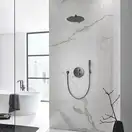 Верхній душ з кронштейном Grohe Rainshower Cosmopolitan 310, графіт матовий (26066AL0)