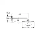 Верхній душ з настінним кронштейном Grohe Rainshower Mono (26557000)
