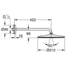 Верхній душ з настінним кронштейном Grohe Rainshower Mono (26557000)