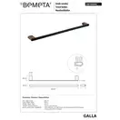 108104040 Galla Тримач рушника Bemeta Чехія (108104040)