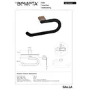 108104060 Galla: Кільце для рушників Bemeta Чехія (108104060)