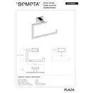 118104062 Plaza Тримач для рушників кільцевий, Bemeta (118104062)
