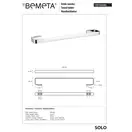 Тримач рушників 139104282 Solo 600 mm  Bemeta Чехія