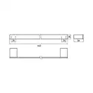 Полотенцедержатель 650 мм Emco Loft, хром (056000160)