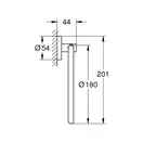 Рушникотримач Grohe Essentials, кільце d18 см, холодний світанок глянець (40365GL1)