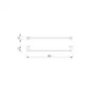 рушникотримач Omnires Modern Project black matt (MP60216BL)