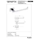 118112022 Plaza Тримач туалетного паперу, Bemeta (118112022)