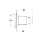 Тримач ручного душу Grohe Rainshower, суперсталь (27074DC0)