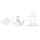 Унитаз-компакт с бачком 35 х 15 х h46 см Catalano Sfera и сиденьем Soft Close Plus (ободковый) 1MPSFN00+1CMSZ00+5SCSTP000