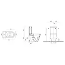 Унитаз моноблок Catalano Zero (ободковый) + аксессуары Hansgrohe Logis (1MPZN00+1CMSZ00+5SCSTP000 +41722000+41723000) фото 6 Aquada.com.ua