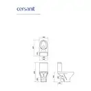 Cersanit Moduo Компакт Clean On, дюропласт Slim (CCKZ1014551894)