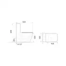 Mixxus QUADRO-0404-T1 Унітаз-компакт, білий (MI6688)