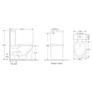 Бачок до унітазу-компакту Mixxus Premium Bevel-0401-T1 Tank 625х390х845 зі зливною арматурою (MI832 (MI8321)