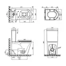 Бачок до унітазу-компакту Mixxus Premium Bevel-0402-R Tank 670х390х880 зі зливною арматурою (MI8327