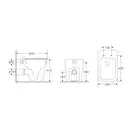 Mixxus Premium QUADRO-0701-R Унитаз напольный, белый (MP6590)