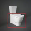 Унитаз-компакт Rak Ceramics One, без сиденья и бачка, белый глянец (EL11AWHA)