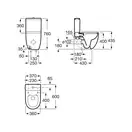 Roca Meridian-N Compacto Rimless Унітаз, білий (A34224L000)