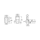 Гап А342737000 унітаз підлоговий clean RIM(компл до бачка A34173000)  Roca (A342737000)