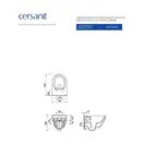 Cersanit CREA CLEAN ON Унитаз подвесной, овальный (CCHZ1001331986)