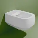 Унитаз подвесной Goclean® (безободковый) Flaminia Flag с сиденьем Soft Close, цвет - белый глянцевый FG118G+FGCW03 Bianco
