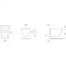 Унітаз Palace H8207060000001 rimless підвісний білий Laufen ШВЕЙЦАРІЯ