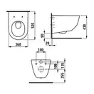 Унитаз подвесной, безободковый Rimless Laufen Pro с сиденьем Soft Close (H861957000001+H8969513000001) фото 9 Aquada.com.ua