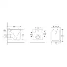 MIXXUS PREMIUM Quadro-0302-R Унитаз подвесной, белый (MP6454)