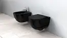 Rea Carlo Mini Унитаз подвесной, черный (REA-C8936)