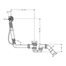 Сифон для ванни Axor Exafill S Basic з наповненням, хром (58306180)