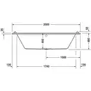 Duravit STARCK ванна 200*100см (700341000000000)