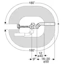 Слив-перелив для ванны Geberit с поворотным механизмом, d52, длина 26 см (150.501.00.6) 150.501.00.1