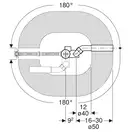 Слив-перелив для ванной Geberit Uniflex удлиненный, хром (150.525.21.1) 150.525.21.6