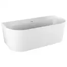 Ванна акриловая, пристенная, с установленной системой Knief Fresh Wall 180 x 80 см, со сливом-переливом (0100-231-06+0100-091-06) фото 1 Aquada.com.ua