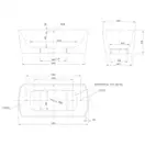 Ванна акриловая Knief Cosy 180 х 85 см, со сливом-переливом (0100-279+0100-091-06) фото 3 Aquada.com.ua